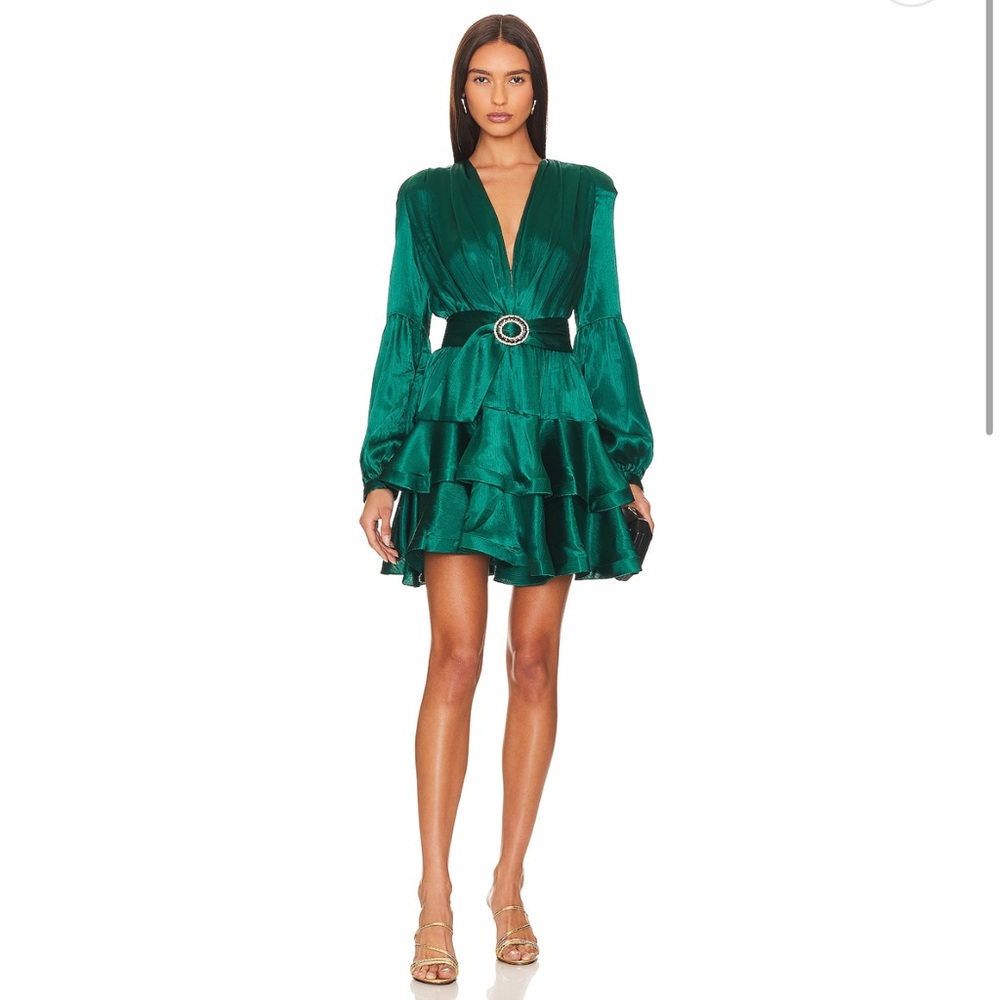 Bronx and Banco Emerald Long Sleeve Dress